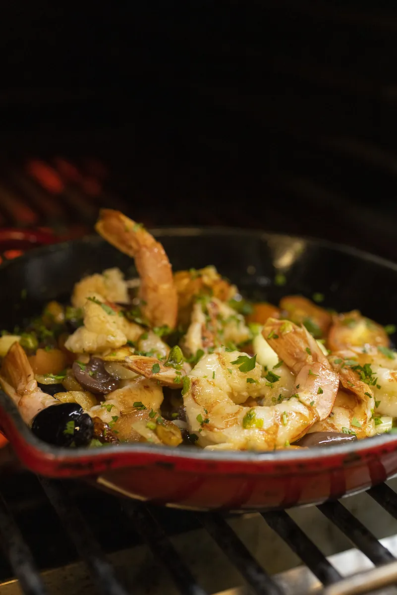 Gambas al ajillo en Asador del Mar